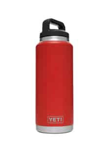 YETI  Rambler  Canyon Red  Stainless Steel  No Sweat  Double Wall Water Bottle  BPA Free 36 oz. 