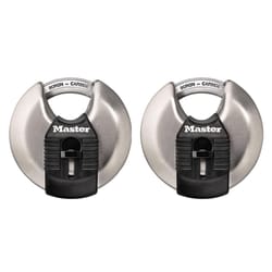 Master Lock Magnum 2-3/4 in. W Stainless Steel Dual Ball Bearing Locking Shrouded Padlock