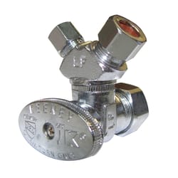Plumb Pak 5/8 in. Compression X 3/8 in. Compression Brass 3-Way Valve