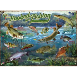 Cobble Hill Hooked On Fishing Jigsaw Puzzle 1000 pc