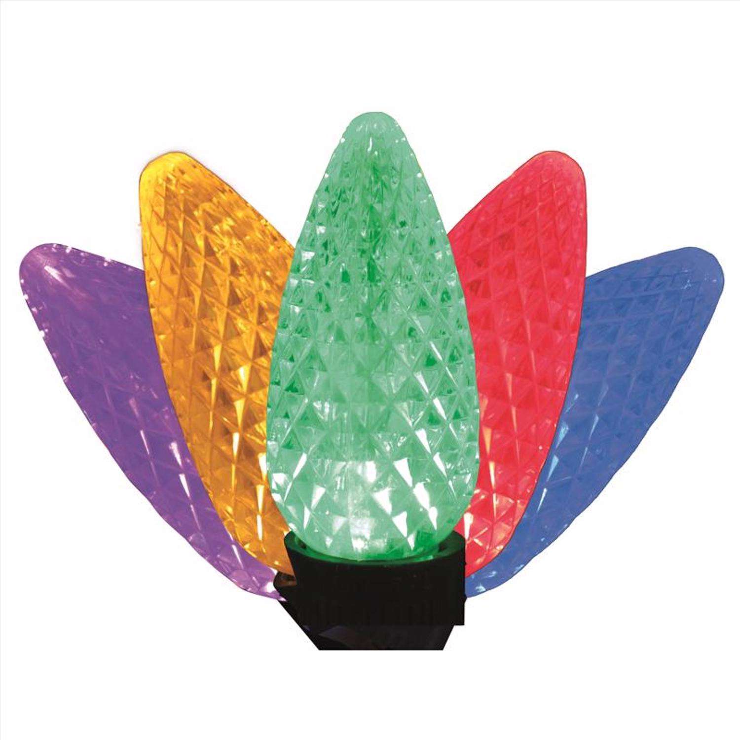 Celebrations Platinum LED C9 Multicolored 25 ct String Christmas Lights