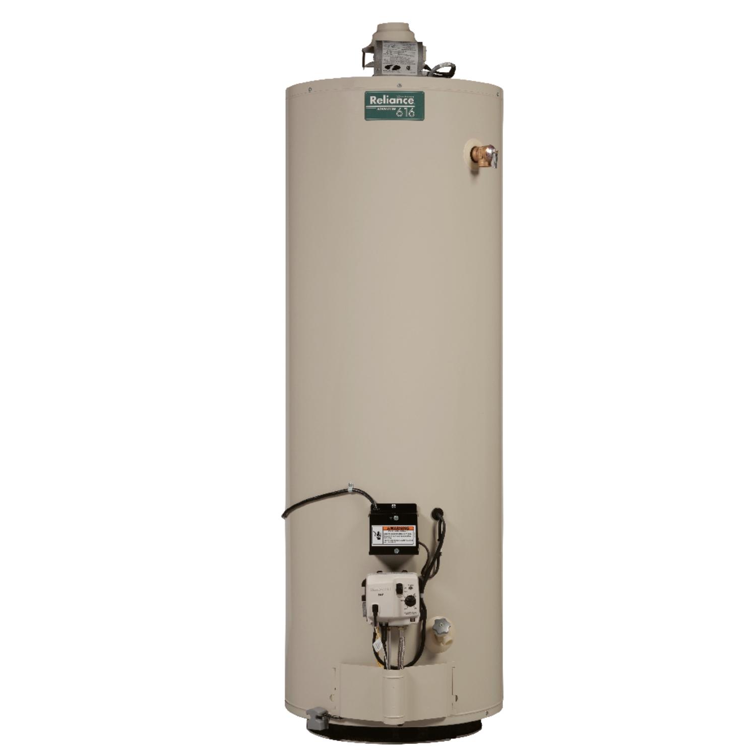 Upc 091193002292 Reliance Water Heater Natural Gas 50 Gal 63 1 2 In H X 22 In L X 22 In W Upcitemdb Com