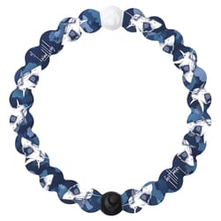 Lokai Unisex Mako Shark Round Blue/White Bracelet Water Resistant Size 6.5