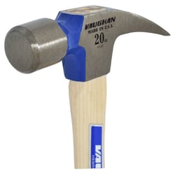 Vaughan 20 oz Smooth Face Rip Hammer 16 in. Hickory Handle