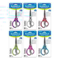 Bazic Products Scissors jr. 3 in. L Stainless Steel Soft Grip Scissors 1 pc