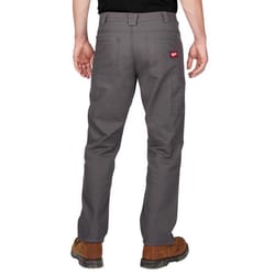 Milwaukee Men's Cotton/Polyester Heavy Duty Flex Work Pants Gray 30x30 1 pk