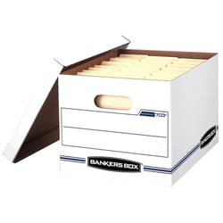 Bankers Box 450 lb White Storage Box 10 in. H X 12 in. W X 15 in. D Stackable