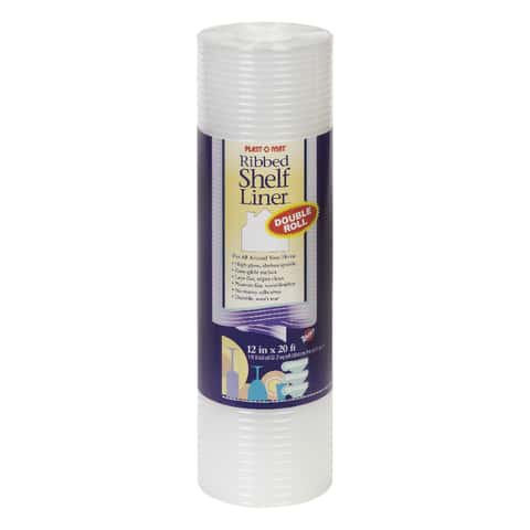 24 in. x 20 ft. Clear Ribbed Shelf Liner