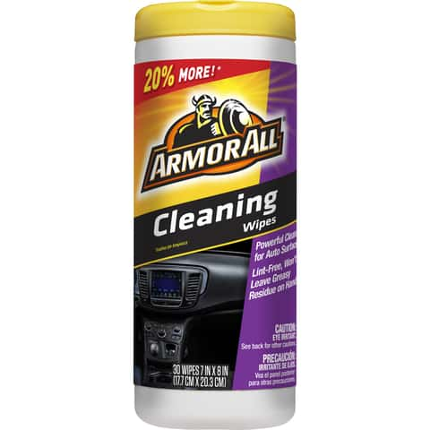 Armor All Cleaning Wipes in a Pouch, 60 Count - Car Interior