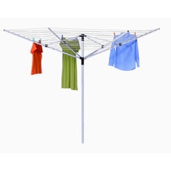 Honey-Can-Do 72 in. H X 73 in. W X 72 in. D Aluminum Umbrella Collapsible Clothes Drying Rack