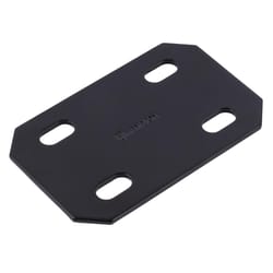 Hampton 1/8 in. H X 3 in. W X 4.75 in. L Black Steel Mending Plate