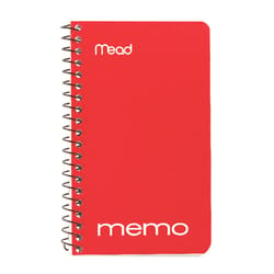 Mead 3 in. W X 5 in. L Wide Ruled Spiral Memo Book