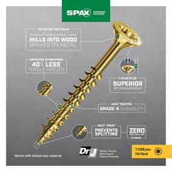 SPAX No. 8 Sizes X 1-1/4 in. L T-20+ Flat Head Construction Screws 5 lb 1150 pk