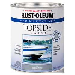 Rust-Oleum Marine Coatings Outdoor Gloss Battleship Gray Marine Topside Paint 1 qt