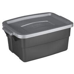 Rubbermaid Roughneck 7 in. H X 10.3 in. W X 15.687 in. D Stackable Storage Box