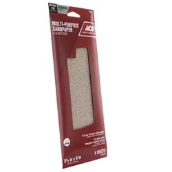 Ace 9 in. L X 3-2/3 in. W Assorted Grit Aluminum Oxide Sandpaper 6 pk