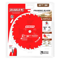 Diablo 8-1/4 in. D X 5/8 in. TiCo Hi-Density Carbide Framing Blade 24 teeth 1 pk