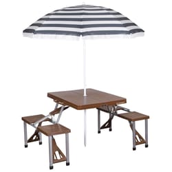 Stansport Brown Camp Table 75 in. H X 25.5 in. W X 34 in. L 1 pk