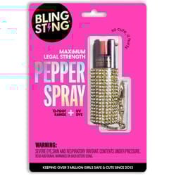 Blingsting Gold Plastic Pepper Spray