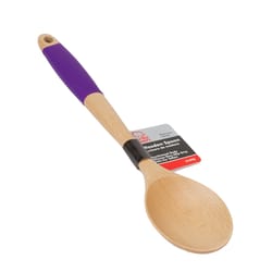 Chef Craft Beige/Purple Beechwood Wooden Spoon