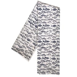 Toadfish White Cotton Fish Tea Towel 1 pk