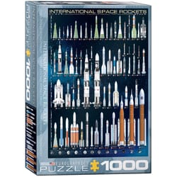 Eurographics International Space Rockets Jigsaw Puzzles Multicolored 1000 pc