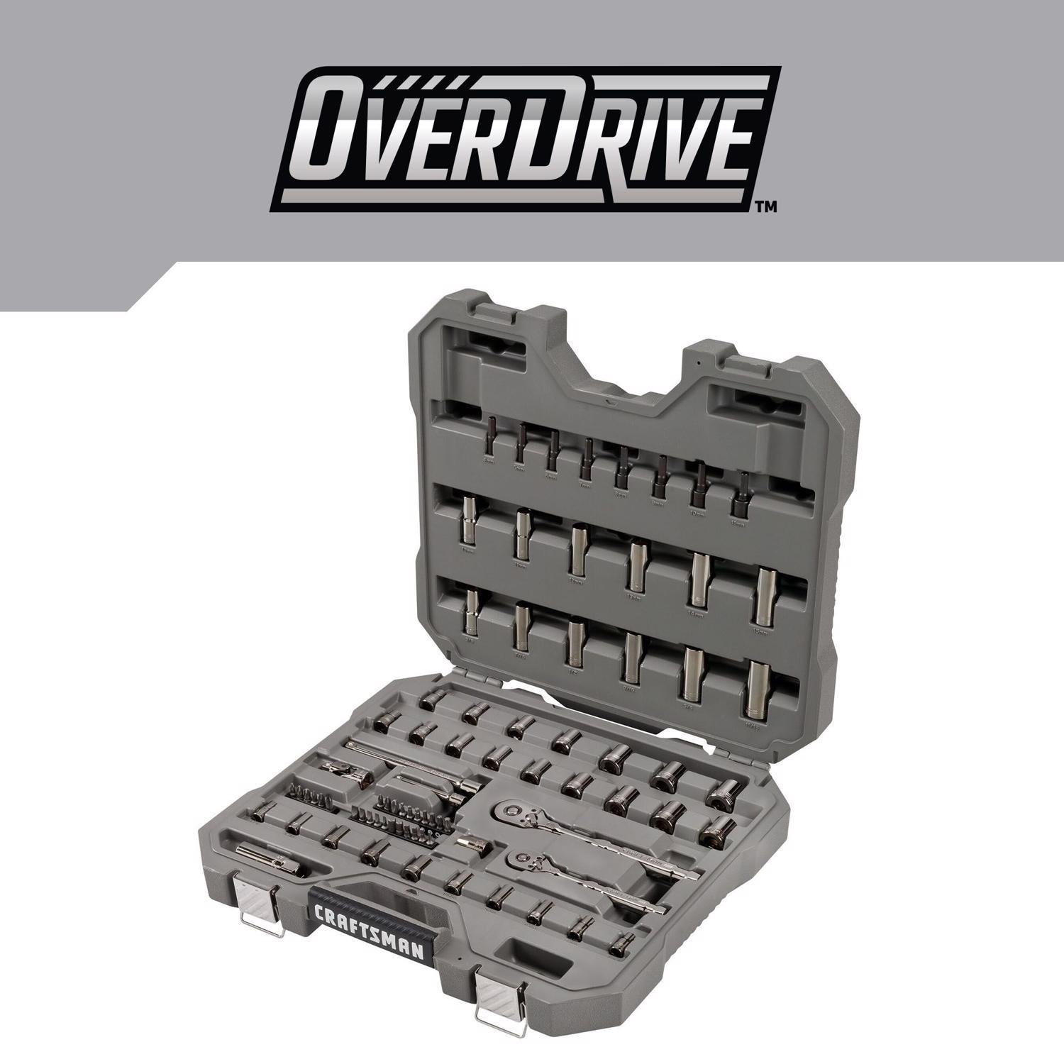 Craftsman OVERDRIVE 80 pc Mechanic's Tool Set - Metric/SAE 6 Point