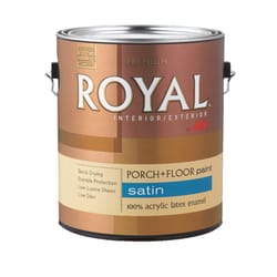 Ace  Royal  Satin  White  Porch & Patio Floor Paint  1 gal. 