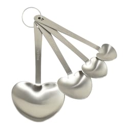 R&M International Corp Stainless Steel Silver Measuring Spoon Set