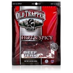 Old Trapper Hot & Spicy Beef Jerky 3.25 oz Bagged