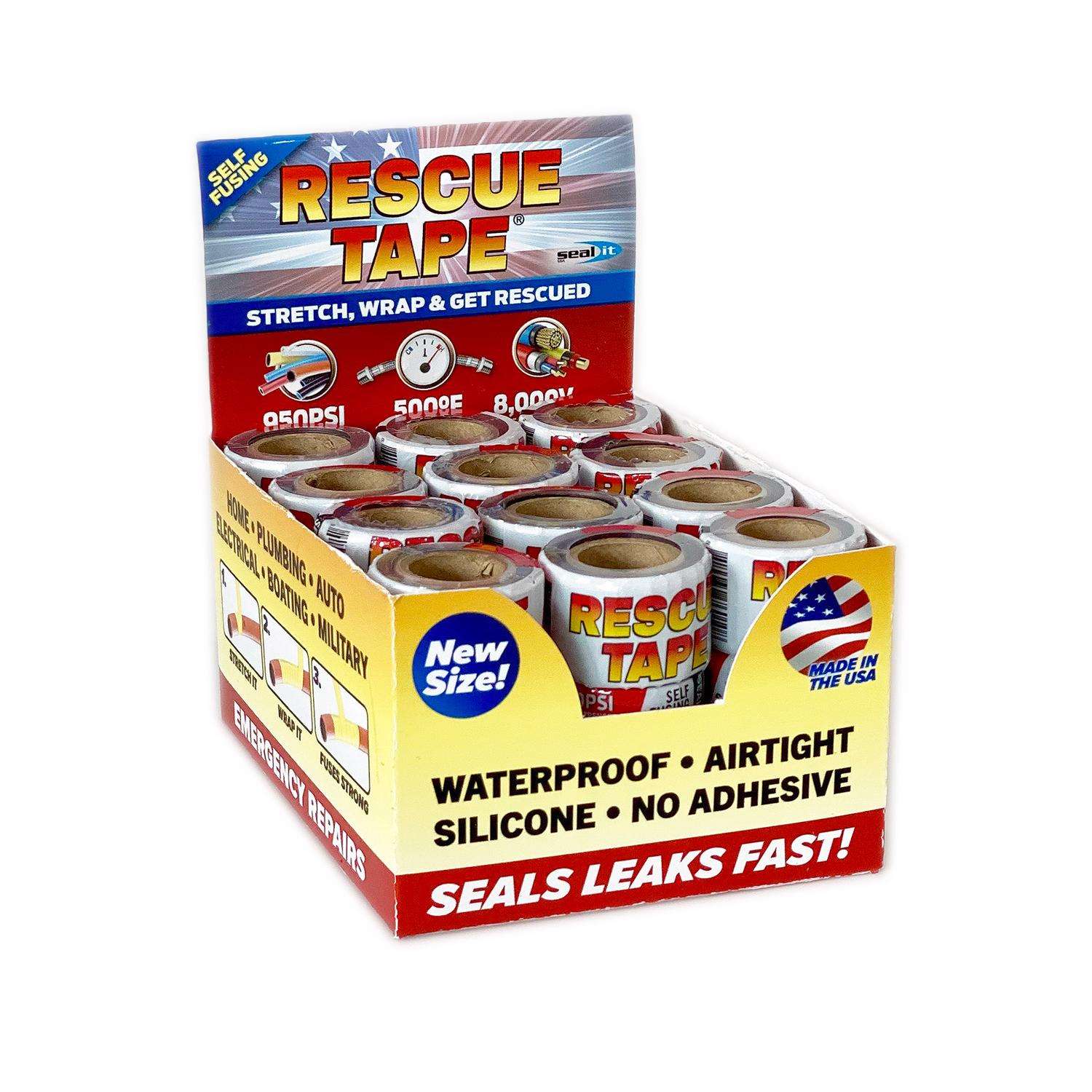 Rescue Tape 1 in. W X 5 ft. L Black/White Silicone SelfSealing Tape