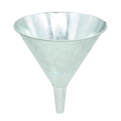 LubriMatic Silver 9 in. H Galvanized Steel 56 oz Funnel