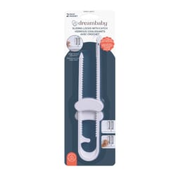 Dreambaby Black Plastic Cabinet Slide Locks 2 pk Dreambaby Black Plastic Cabinet Slide Locks 2 pk