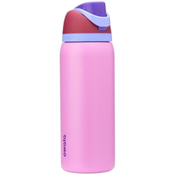 Owala FreeSip 32 oz Pink BPA Free Electric Orchid Water Bottle with Spout Lid