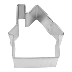 R&M International Corp International Corp 2 in. L Mini Gingerbread House Cookie Cutter Silver 1 pc