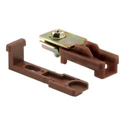 Prime-Line 0.75 in. D X 2.19 in. L Plastic Coated Brown Plastic/Steel Bracket 2 pc