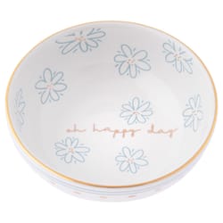 Karma 1.25 in. H X 3.25 in. L Multicolored Ceramic Ring Bowl