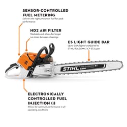 STIHL MS 500i 28 in. 79.2 cc Gas Light Chainsaw