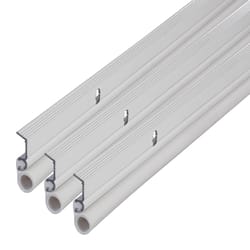 M-D Building Products White Aluminum/Vinyl Weatherstrip Set For Door Jambs 36 in. L X 1 in.