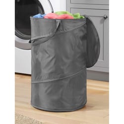 Whitmor Gray Fabric Collapsible Hamper