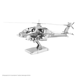 Fascinations Metal Earth AH-64 Apache 3D Model Kit Silver