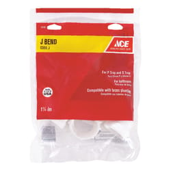 Ace 1-1/4 in. D Plastic J-Bend