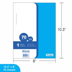 Bazic Products 10-1/2 in. W X 8 in. L College Ruled Side-Spiral Assorted Poly Cover Notebook