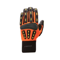 Seirus Gripper XL Nylon / Spandex Impact Work Hi-Vis Orange Cold Weather Gloves