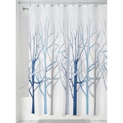 iDesign 72 in. H X 72 in. W Multicolored Forest Shower Curtain Polyester