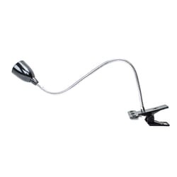 Newhouse Lighting 22 in. Semi-Gloss Black Gooseneck Clip-On Lamp