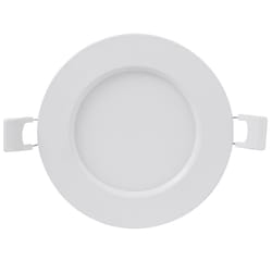 Feit Enhance Frost White 4 in. W LED Canless Recessed Downlight Kit 10 W