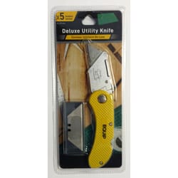 Jacent Utility Knife and Blade Set Silver 6 pc