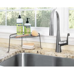 Spectrum 10.22 in. H X 10.22 in. W X 6.25 in. L Gray Corner Shelf