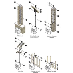 DuraVent 3 in. D X 3 in. D 90 deg Galvanized Steel Stove Pipe Elbow